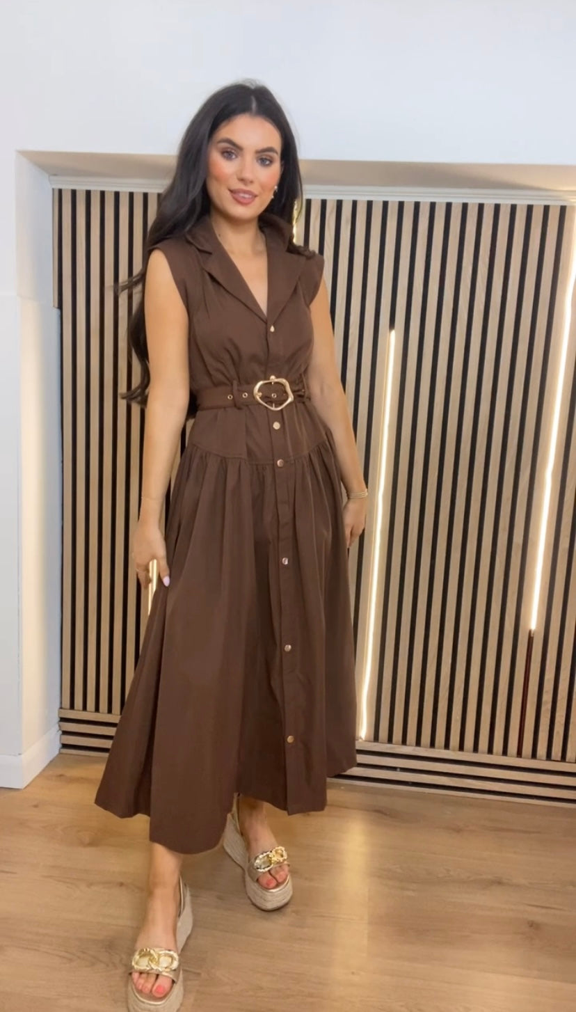 Macy Chocolate Dress