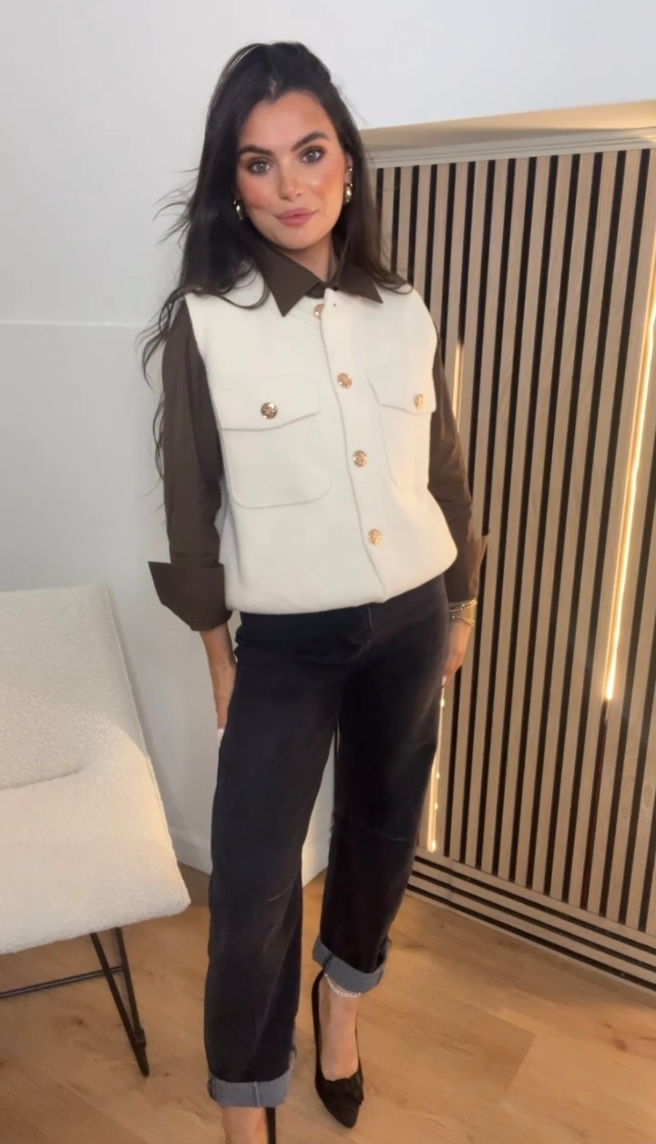 Duffy sleeveless cardigan