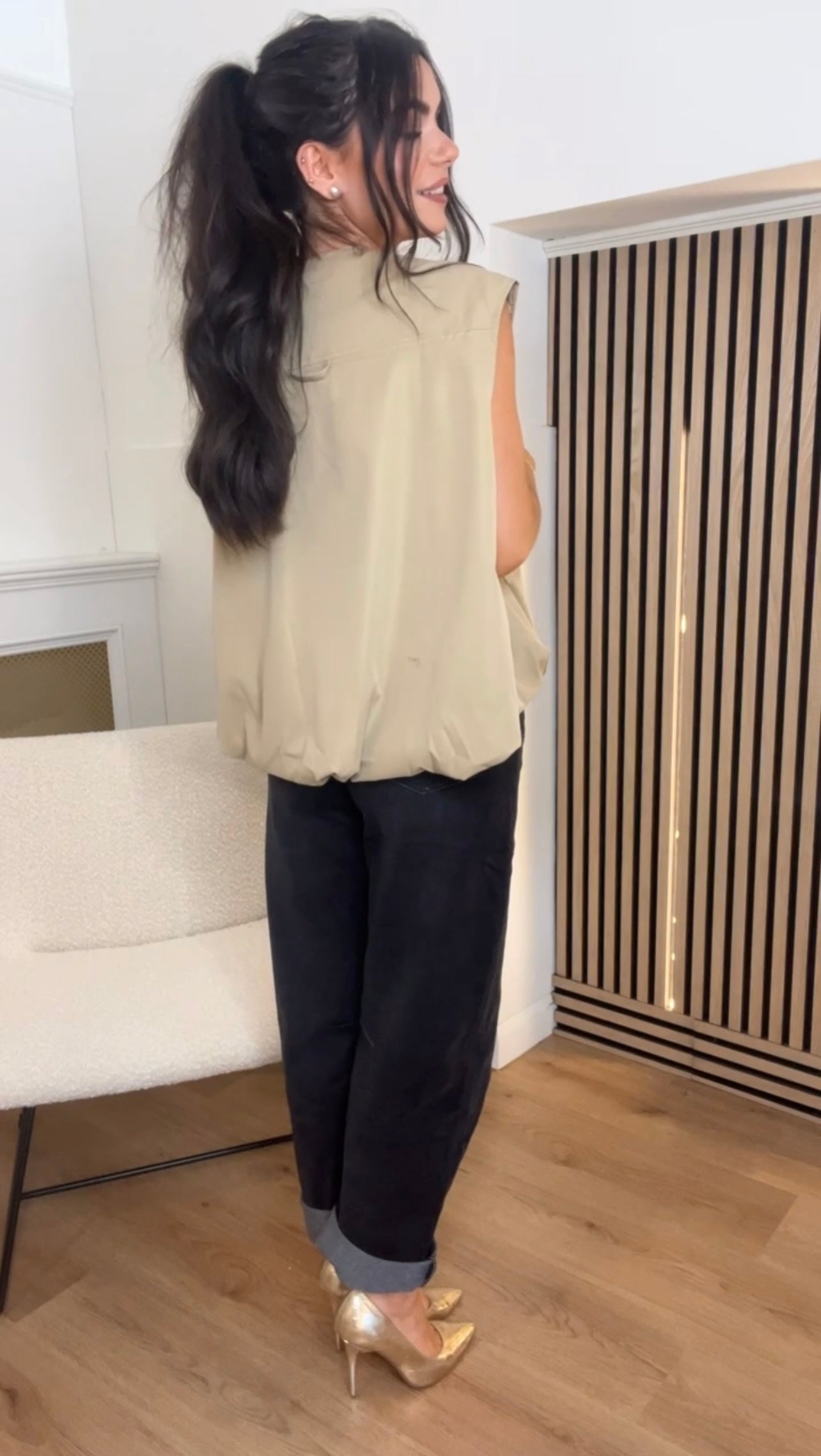 Ava sleeveless Jacket
