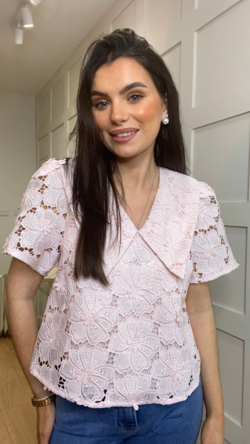 Hattie Pink Blouse
