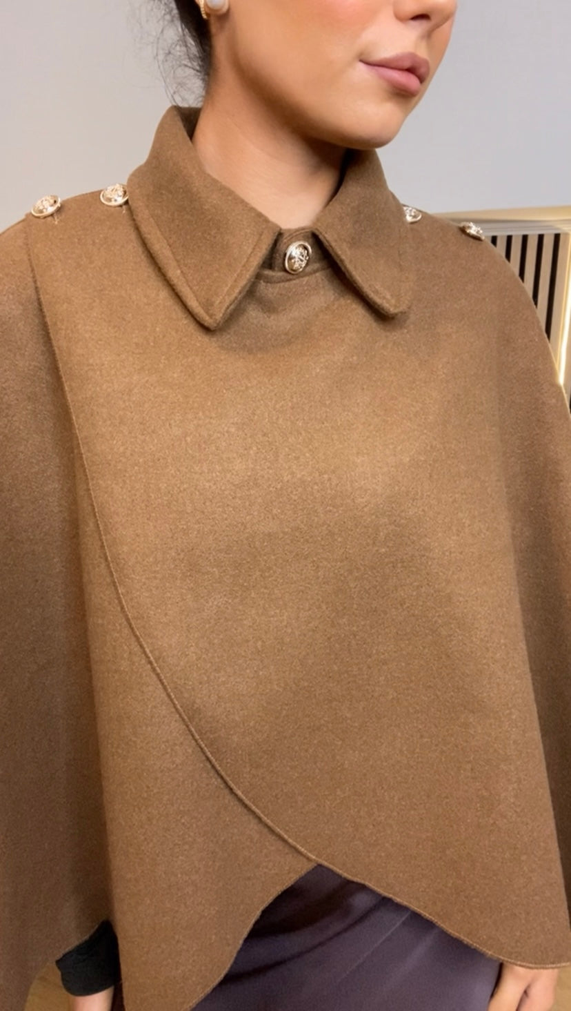 Claudia Camel Cape