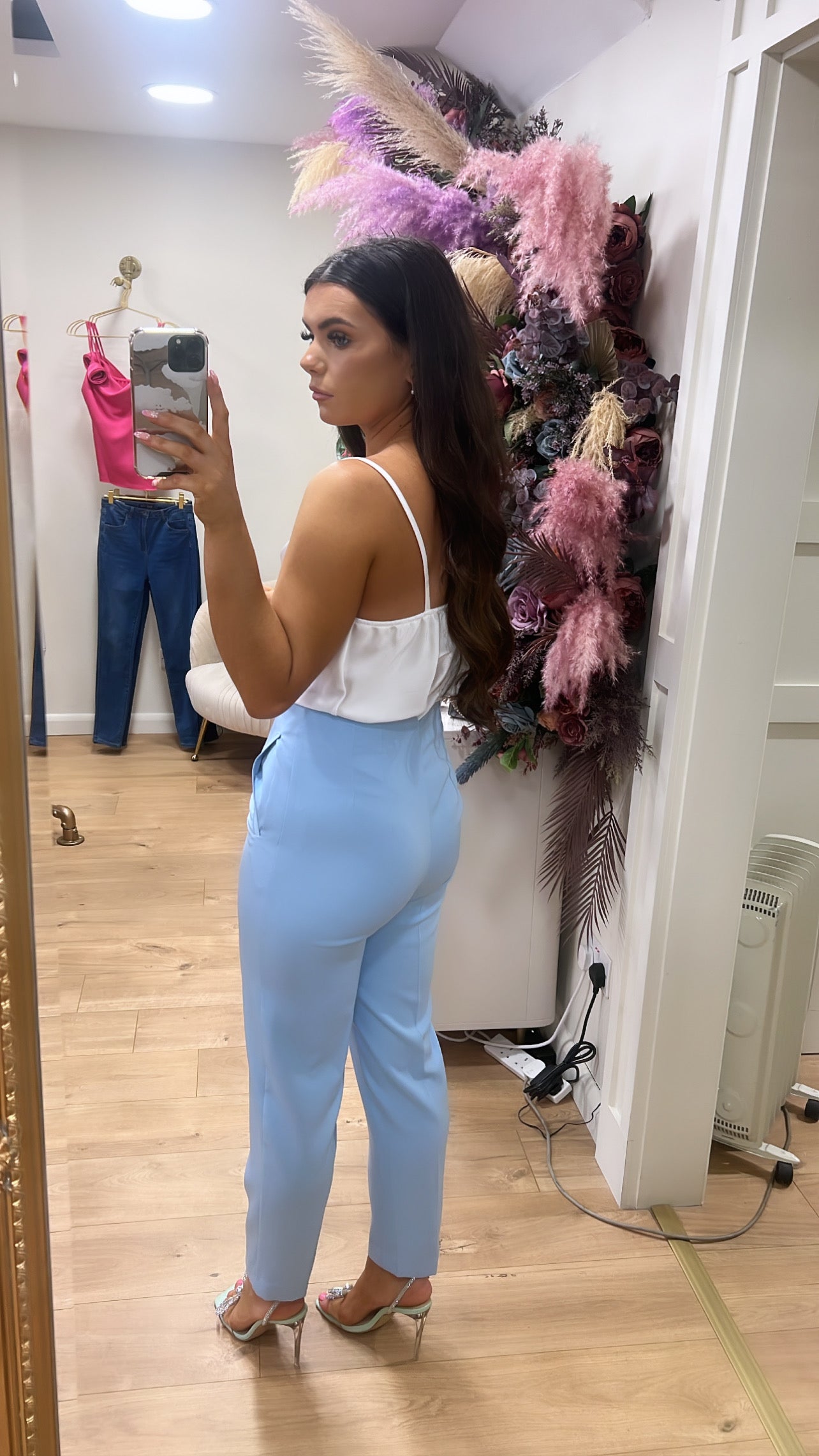 Milly white rosette Cami