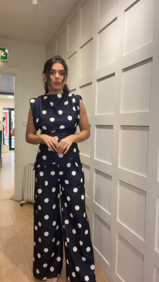 Millie Navy polka 2 piece