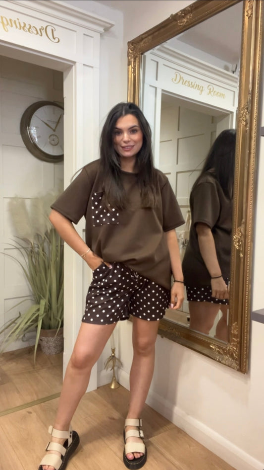 Callie Brown Shorts Co-ord