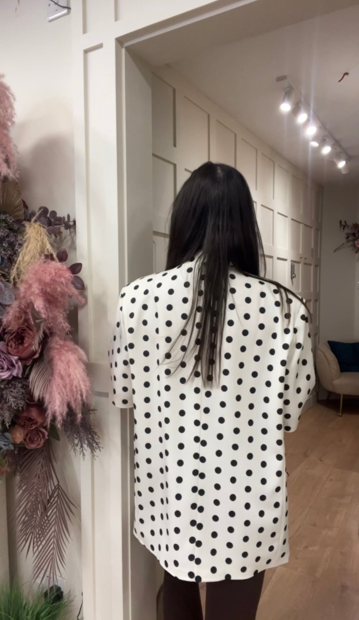 Libby cream polka jacket