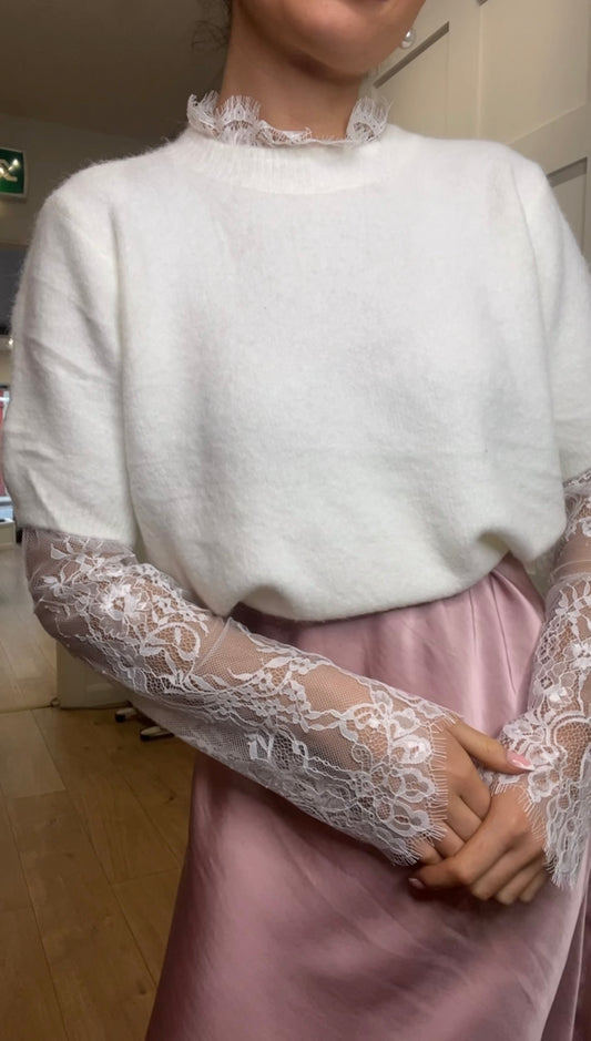 Lola White Knit