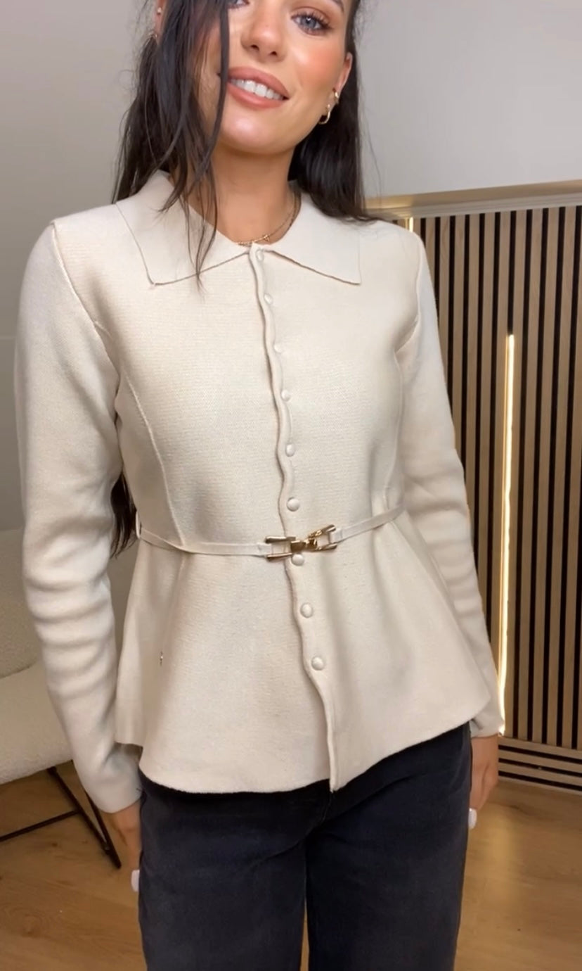 Maya belted cardigan