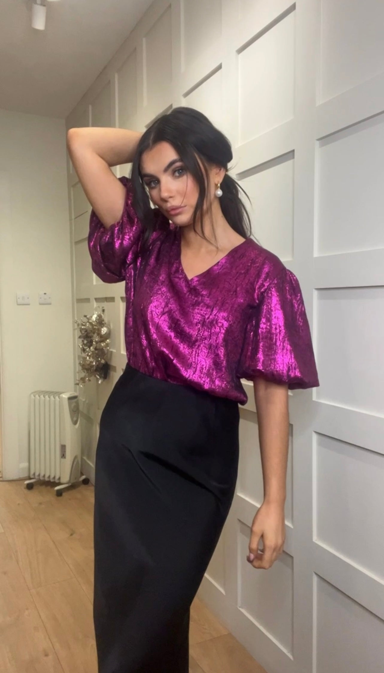 Amelia Magenta Blouse