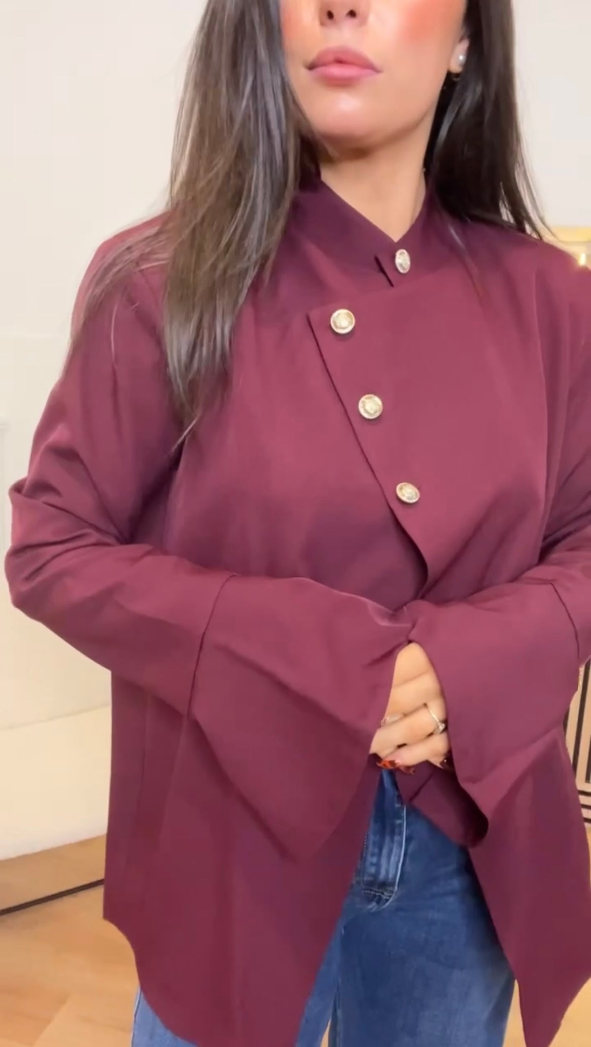 Cassie- Burgundy Blazer