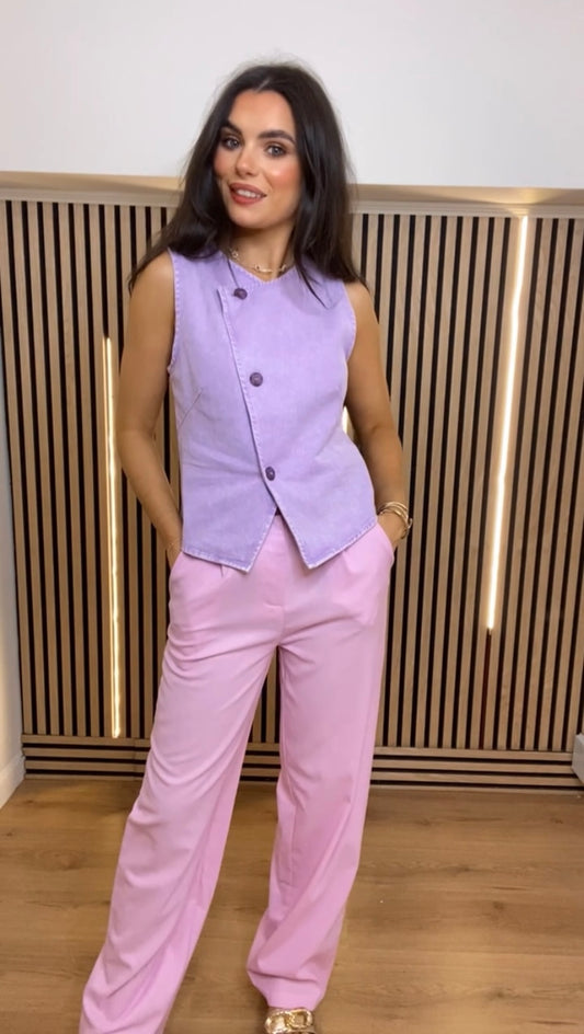 Lottie Lilac Waistcoat