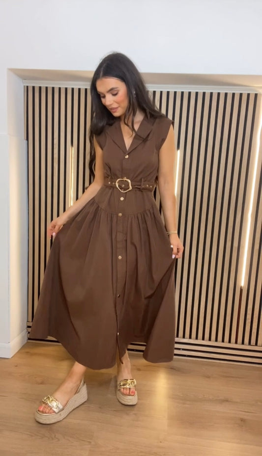 Macy Chocolate Dress