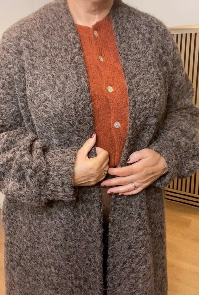 Tilly Chocolate Longline Coat