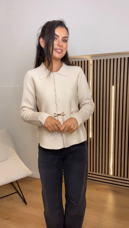 Maya belted cardigan