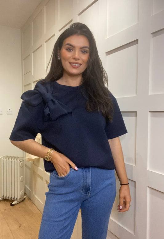 Nikki Navy Top