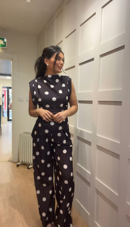 Millie Chocolate polka 2 piece