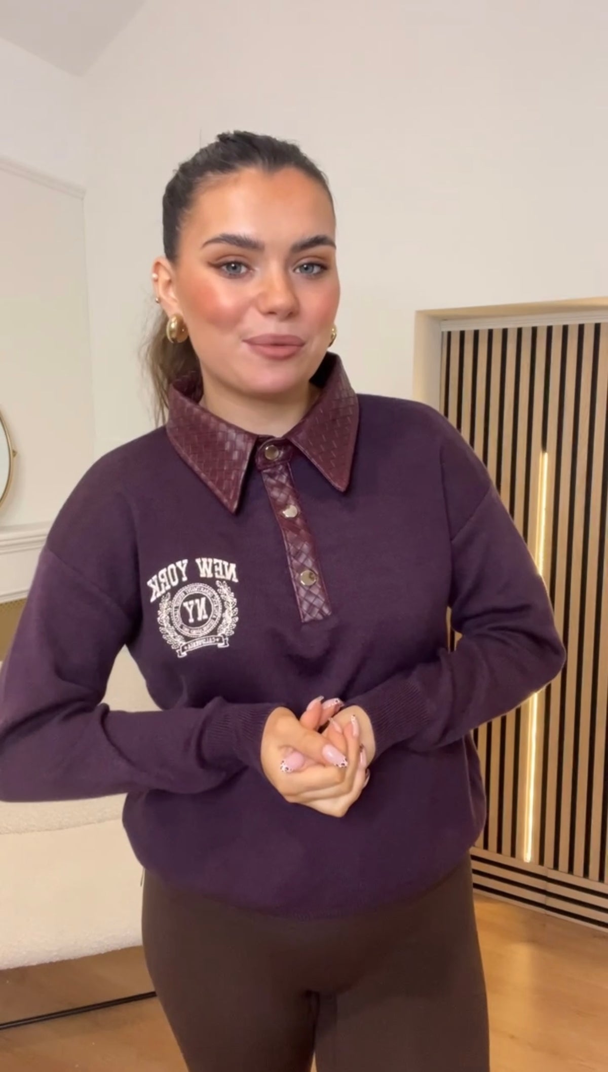 Celina Burgandy Knit