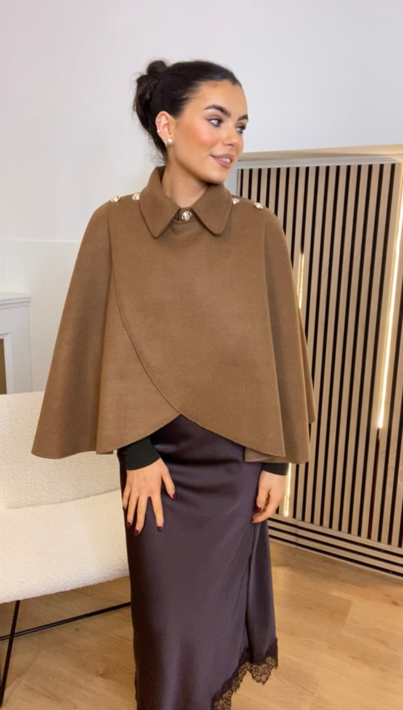 Claudia Camel Cape