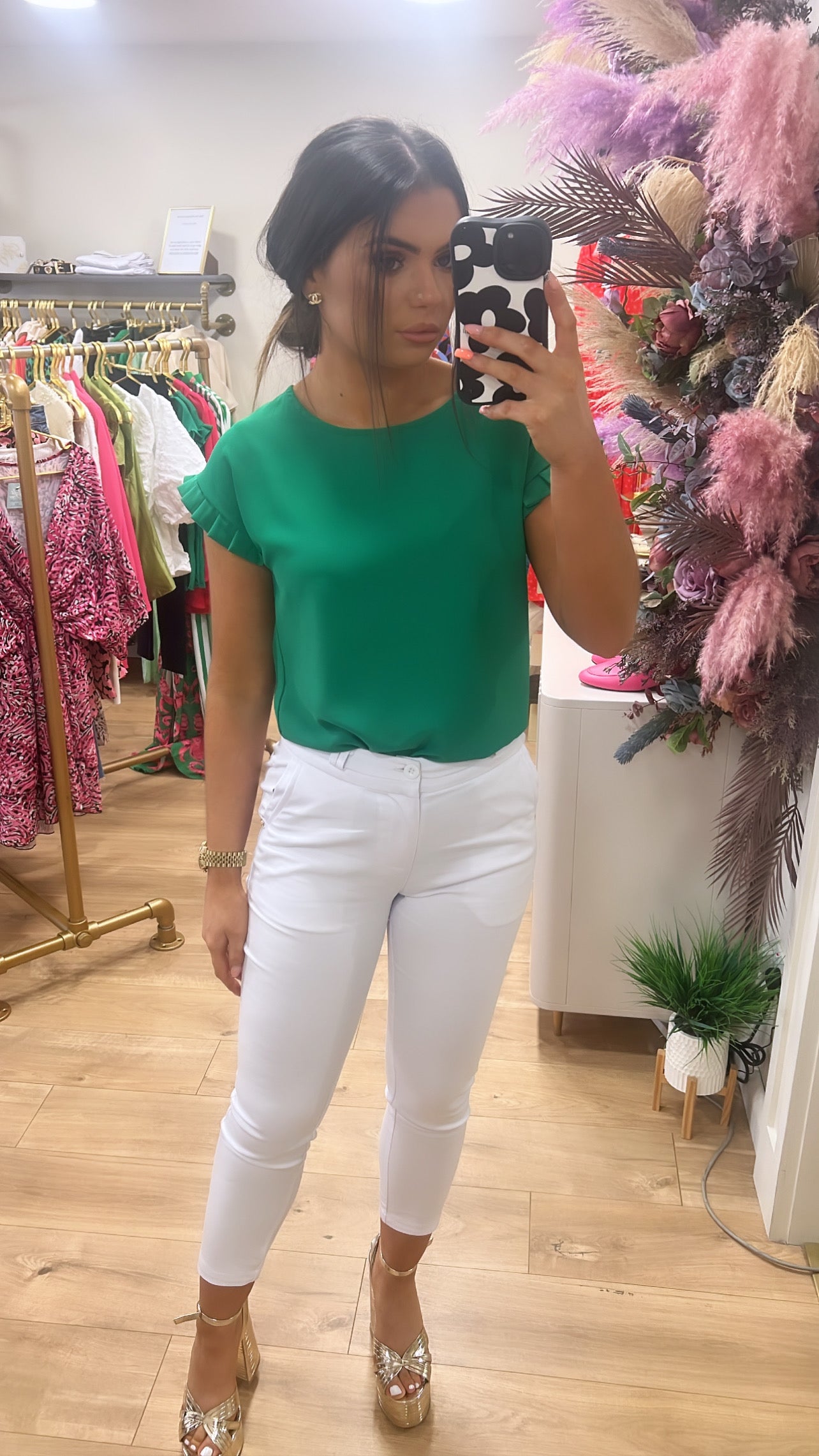 Luna Green Top